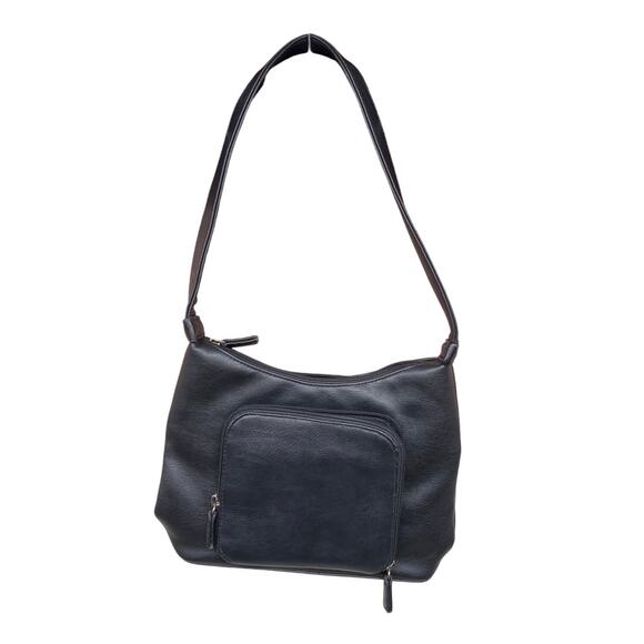 croft & barrow Handbags - Vintage Croft and Barrow Mini Shoulder Black Leather Slouchy Y2K 90s Purse